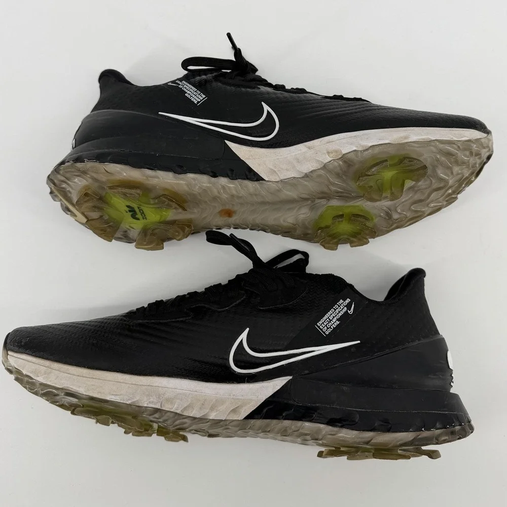 Nike Air Zoom Infinity Tour‎ Flyknit Golf Shoes Men's 11 Black Spikes ct0540-077